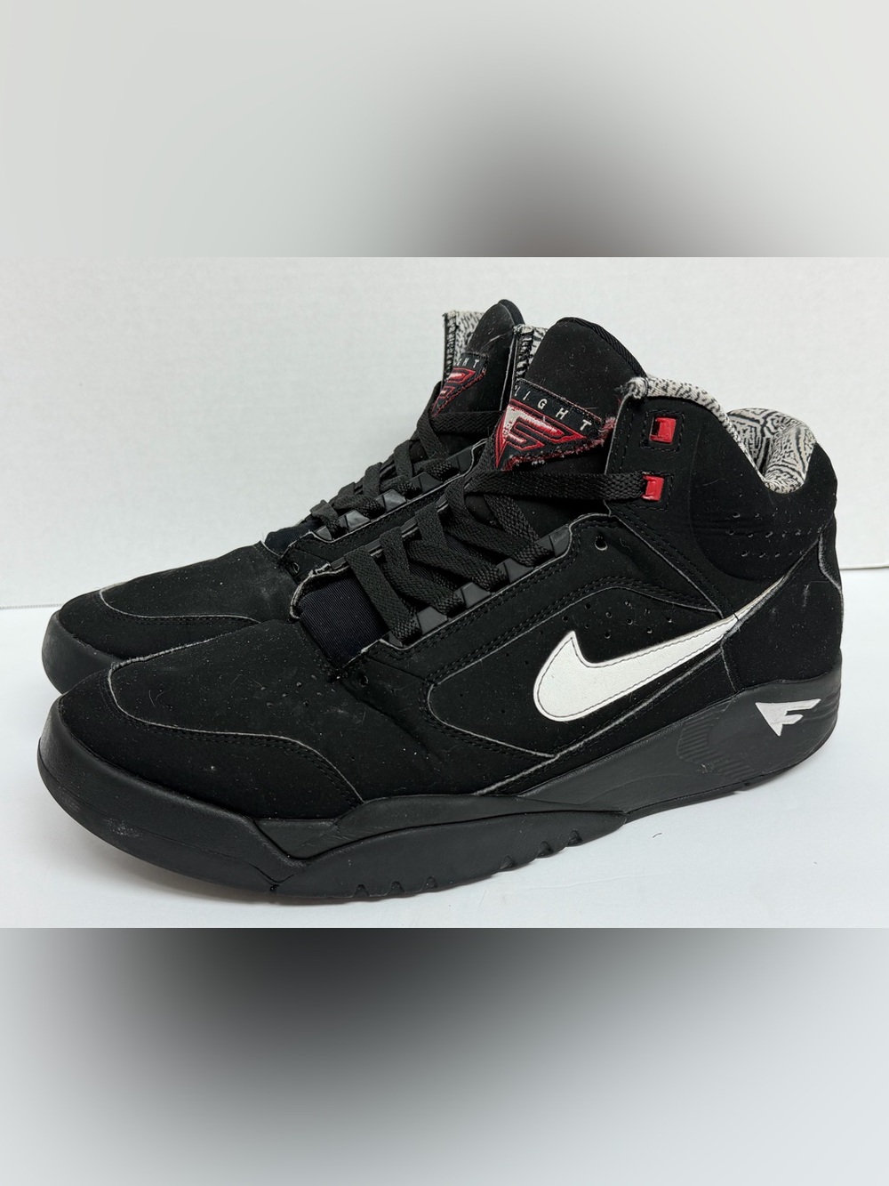 Nike Air Flight II Lite Mid Black Varsity Red White DQ7687-003 Men's 10 PIPPEN